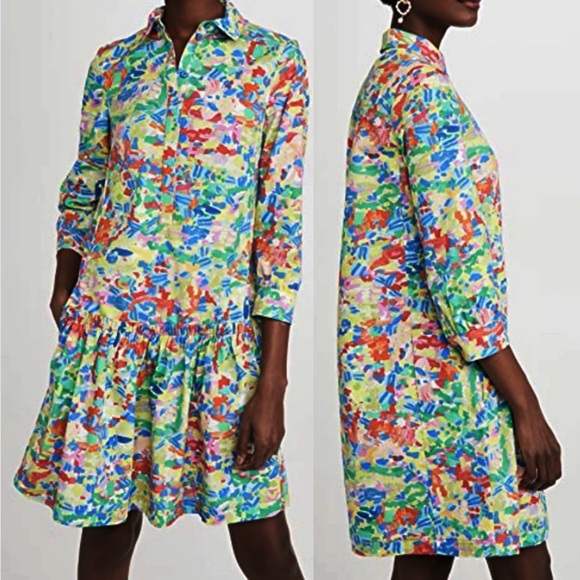 NWT Saloni shirt dress Tilly Summer Confetti - Picture 1 of 11